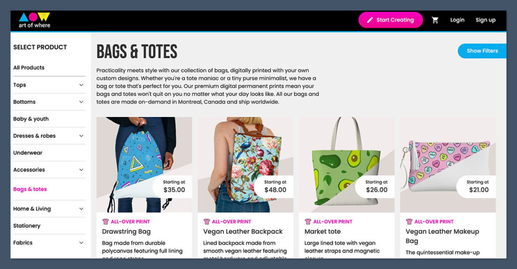 Art of Where Products