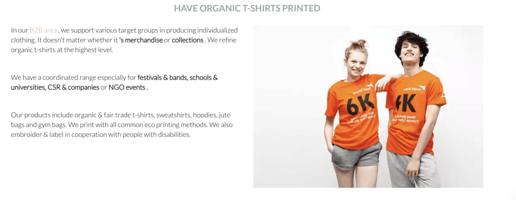 green shirts organic prints