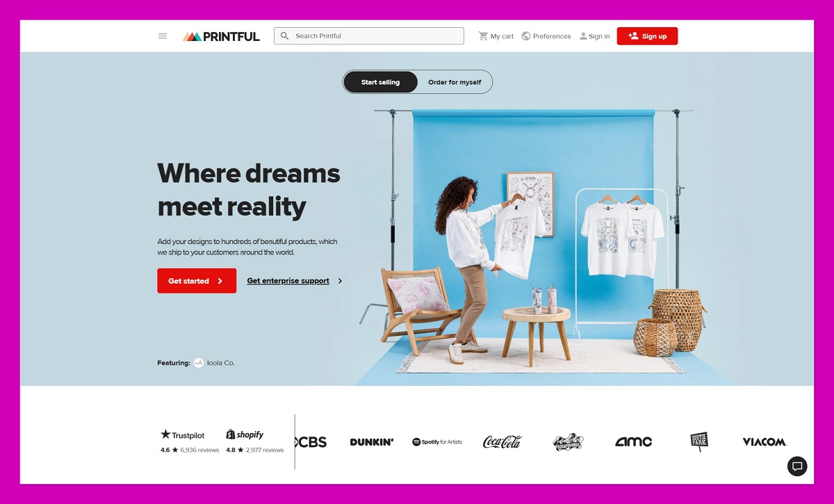 1 printful homepage 2 1 printful homepage 2